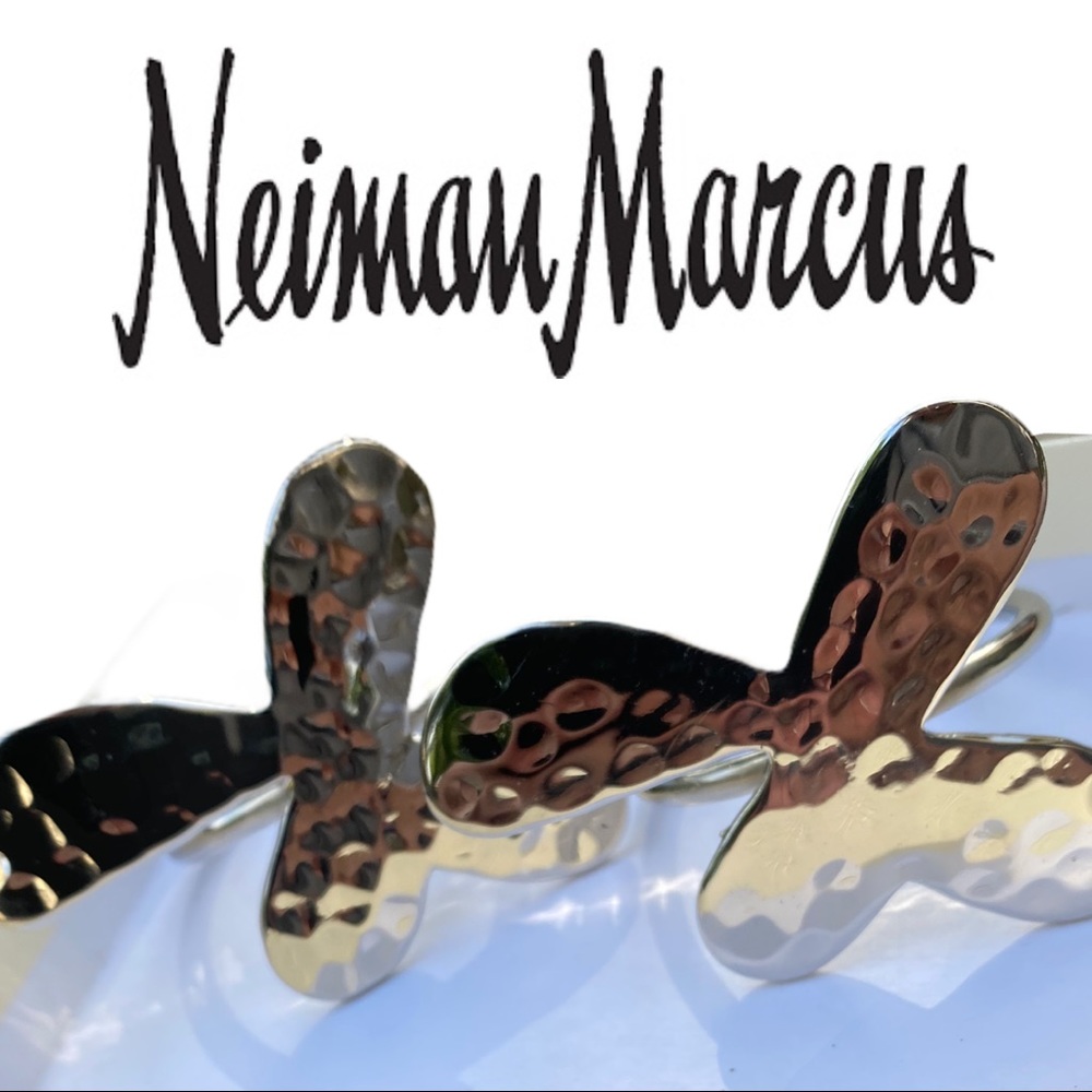 Neiman Marcus Silver Napkin Rings New in Box